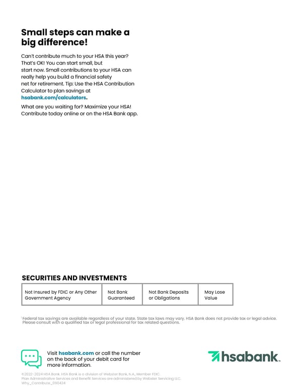 4 Reasons to Contribute to Your Health Savings Account (HSA) - Page 2