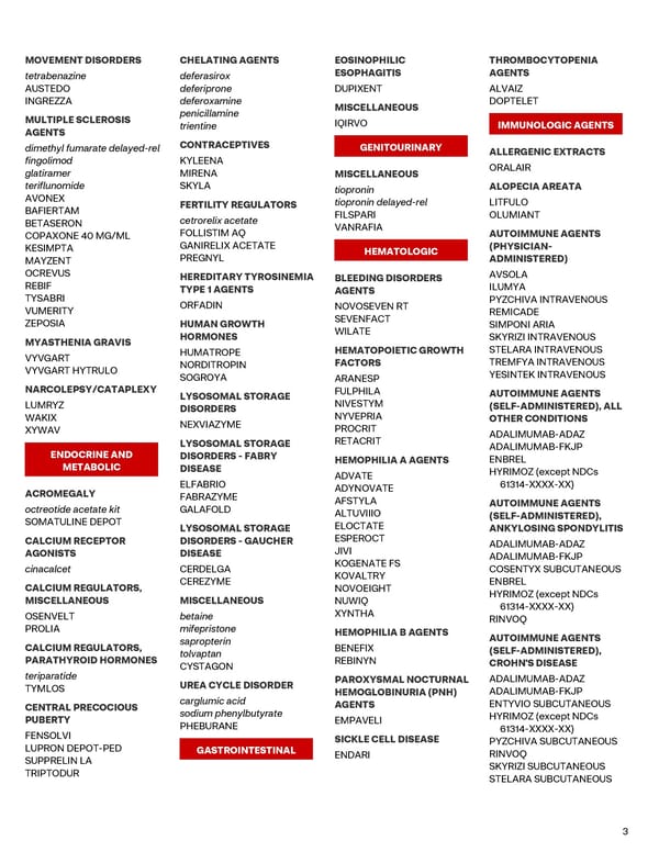 CVS Caremark Advanced Control Specialty Formulary Guide - Page 3