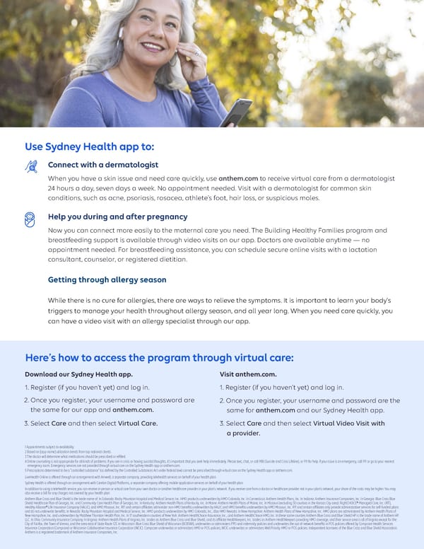 Virtual Healthcare on Sydney Health - Page 2