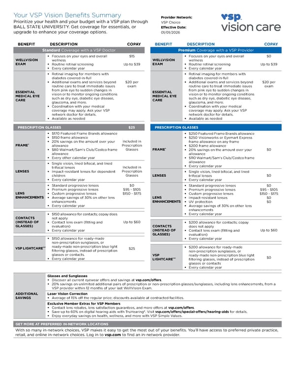 Vision Plan Summary - Page 2