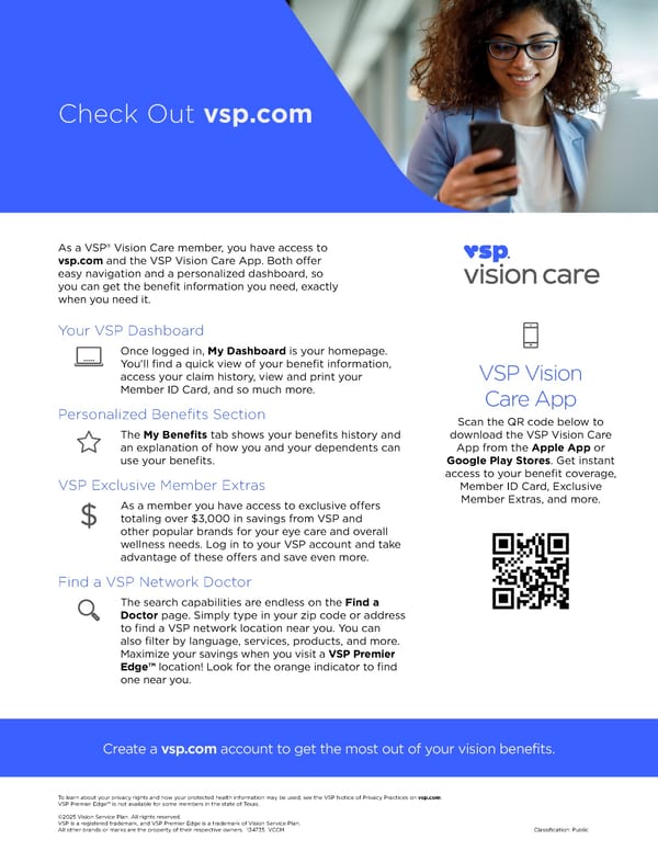 VSP.com and Vision Care App - Page 1