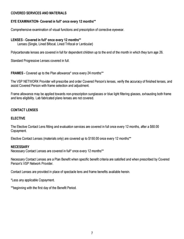 Certificate of Coverage - Page 8