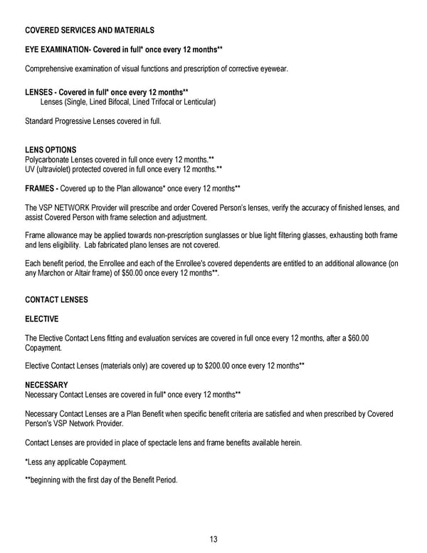 Certificate of Coverage - Page 14