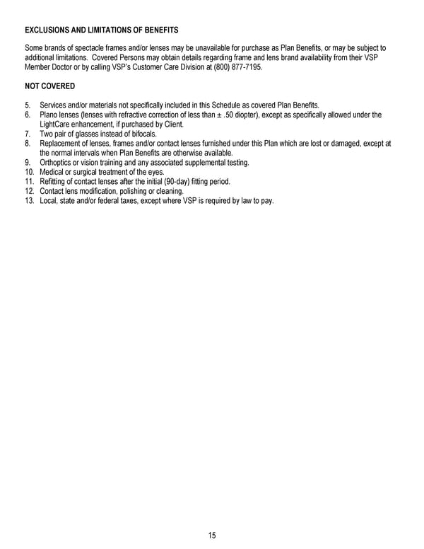 Certificate of Coverage - Page 16