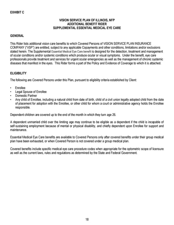 Certificate of Coverage - Page 19