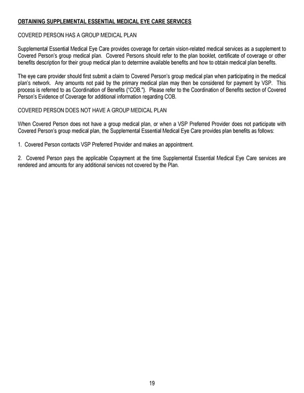 Certificate of Coverage - Page 20