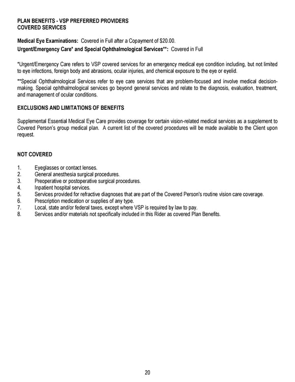 Certificate of Coverage - Page 21