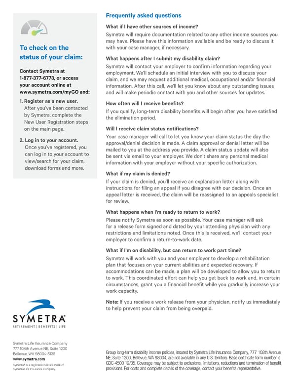 How to File an LTD Claim - Page 2