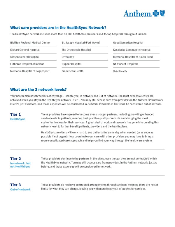What is HealthSync?  - Page 2