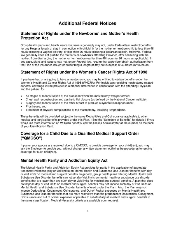 2025 Retiree Indemnity Plan Booklet - Page 6