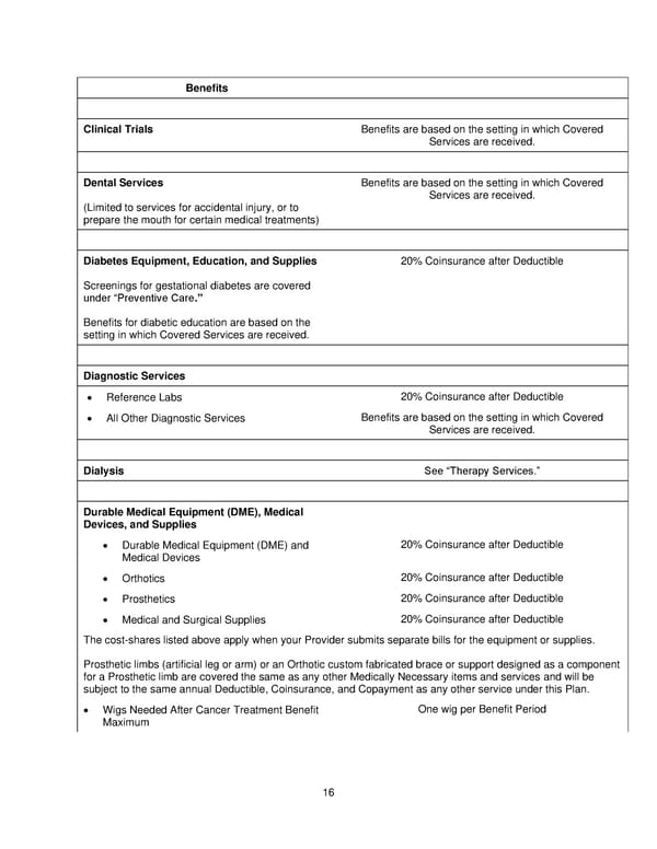 2025 Retiree Indemnity Plan Booklet - Page 17