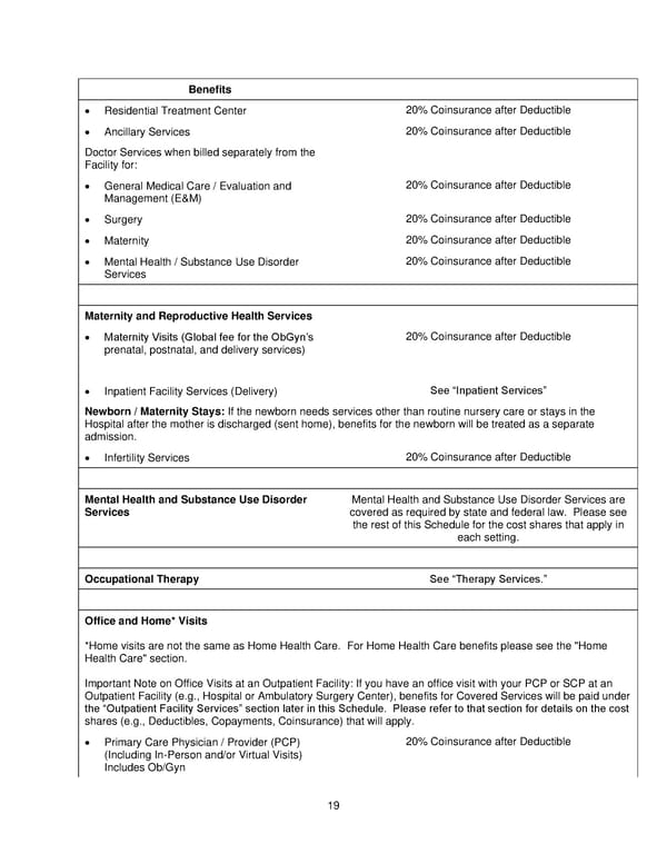 2025 Retiree Indemnity Plan Booklet - Page 20