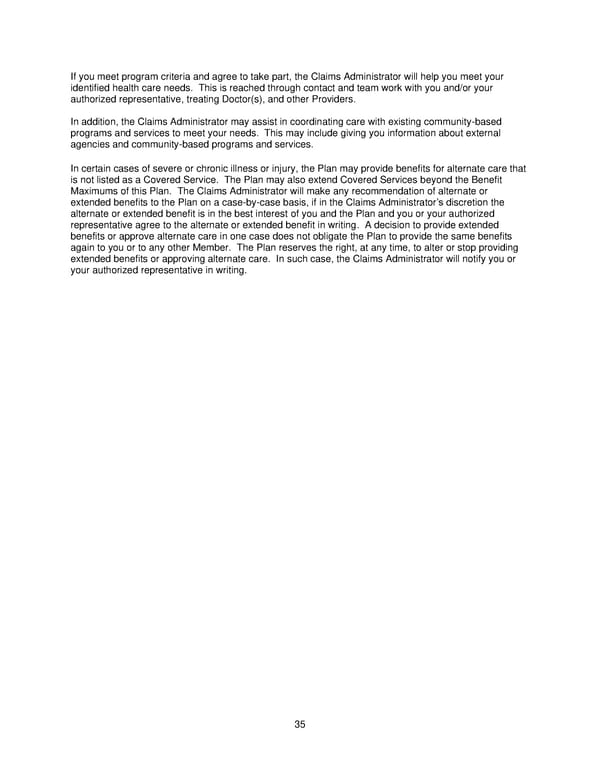 2025 Retiree Indemnity Plan Booklet - Page 36