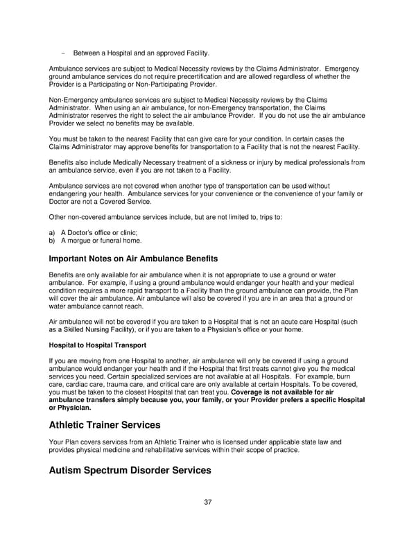 2025 Retiree Indemnity Plan Booklet - Page 38