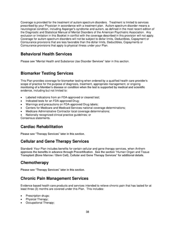 2025 Retiree Indemnity Plan Booklet - Page 39