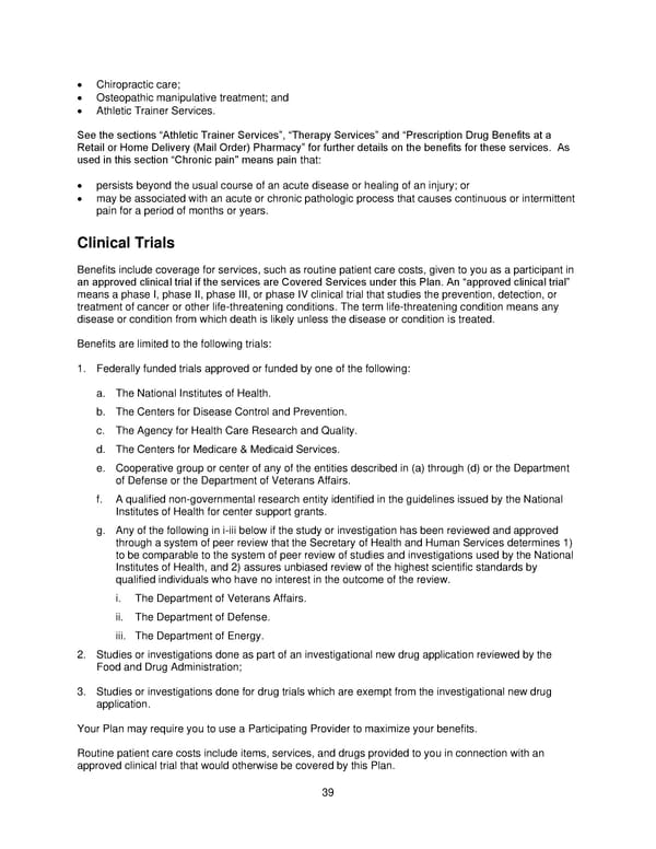2025 Retiree Indemnity Plan Booklet - Page 40