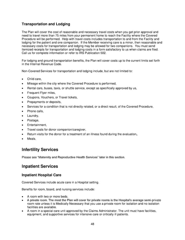 2025 Retiree Indemnity Plan Booklet - Page 49