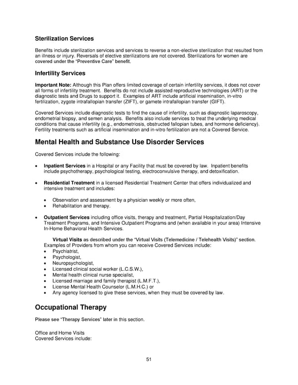 2025 Retiree Indemnity Plan Booklet - Page 52