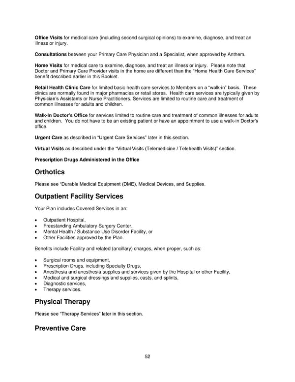 2025 Retiree Indemnity Plan Booklet - Page 53