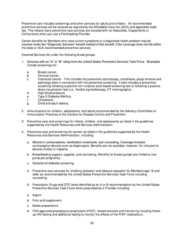 2025 Retiree Indemnity Plan Booklet - Page 54