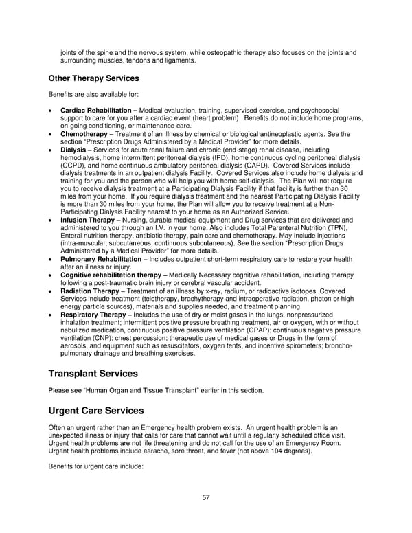2025 Retiree Indemnity Plan Booklet - Page 58