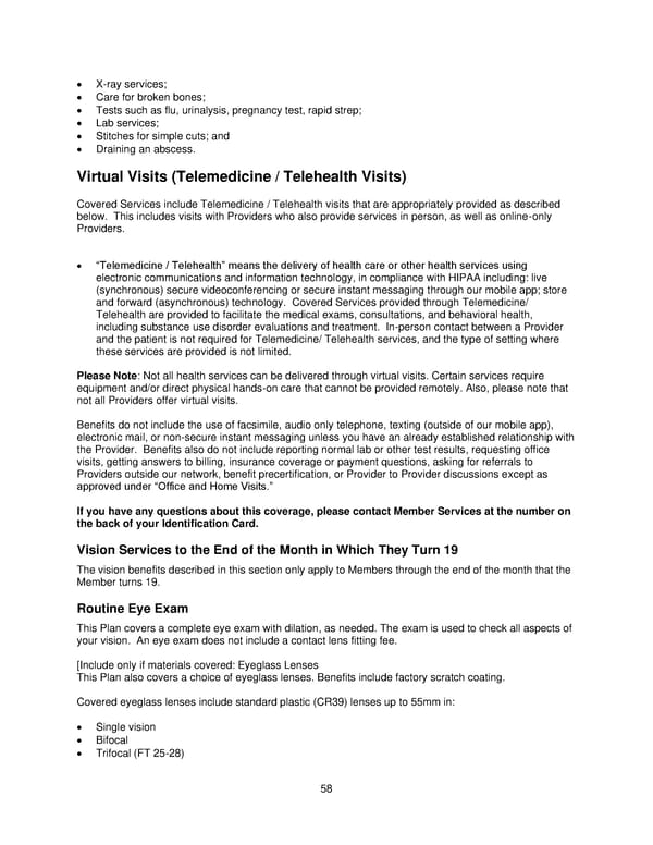 2025 Retiree Indemnity Plan Booklet - Page 59