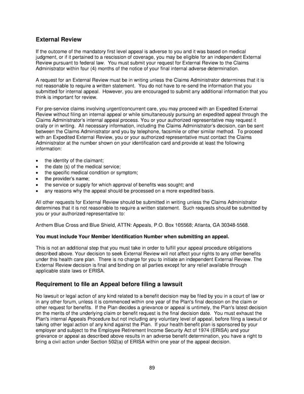 2025 Retiree Indemnity Plan Booklet - Page 90