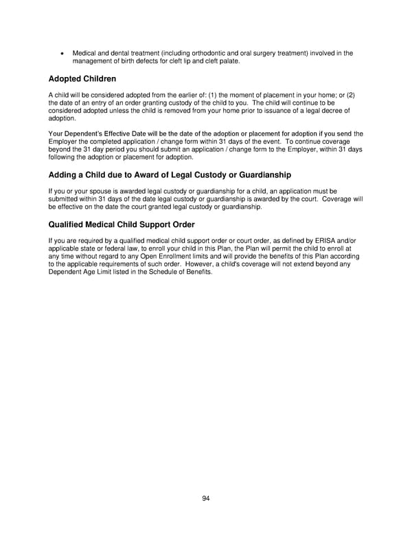 2025 Retiree Indemnity Plan Booklet - Page 95