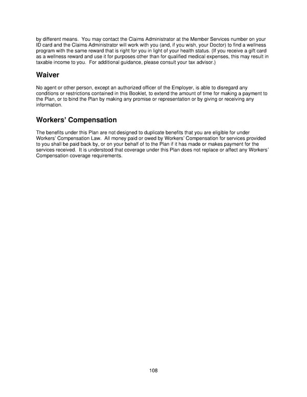 2025 Retiree Indemnity Plan Booklet - Page 109