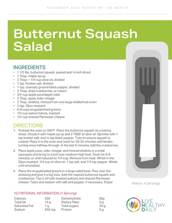 Butternut Squash Salad  - Page 1
