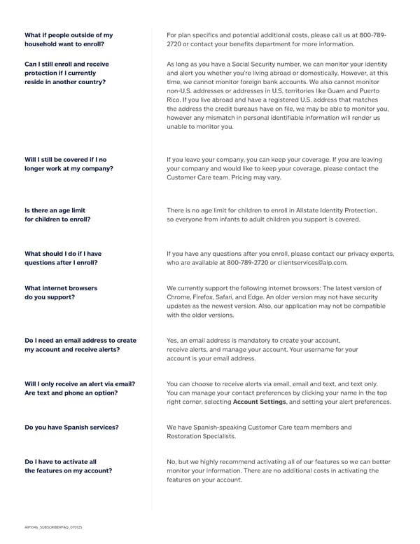 Allstate Identity Protection: FAQs - Page 5