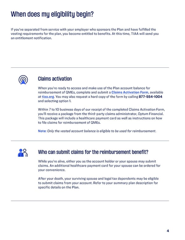 Guide to Utilizing Your Retiree Healthcare Savings Account - Page 4