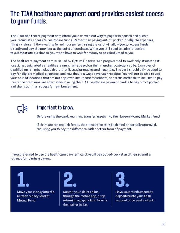 Guide to Utilizing Your Retiree Healthcare Savings Account - Page 5