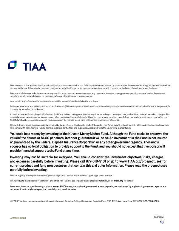 Guide to Utilizing Your Retiree Healthcare Savings Account - Page 16