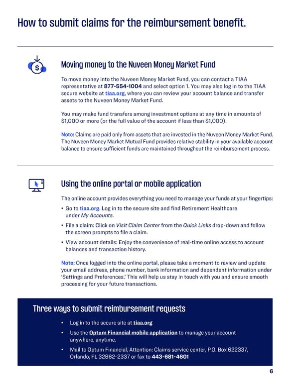 Depauw University VEBA Retiree Healthcare Savings Plan Guide - Page 6