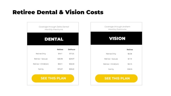 DePauw University Pre-65 Retiree Benefits Package 2026 - Page 5