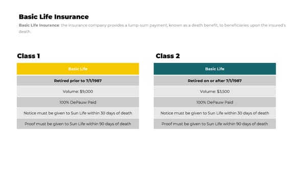 DePauw University Pre-65 Retiree Benefits Package 2026 - Page 22