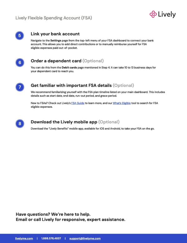 FSA Quick Start Guide - Page 2