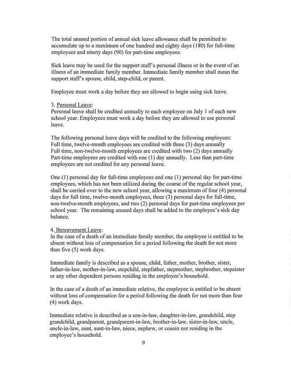 Support Staff Handbook - Page 9