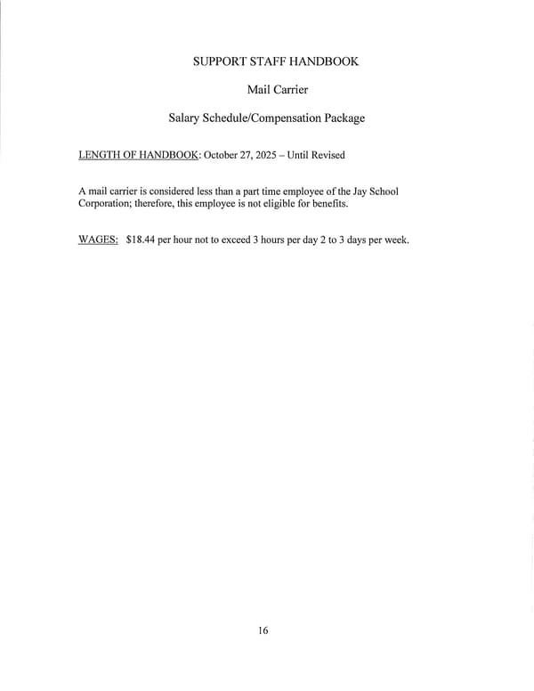 Support Staff Handbook - Page 16