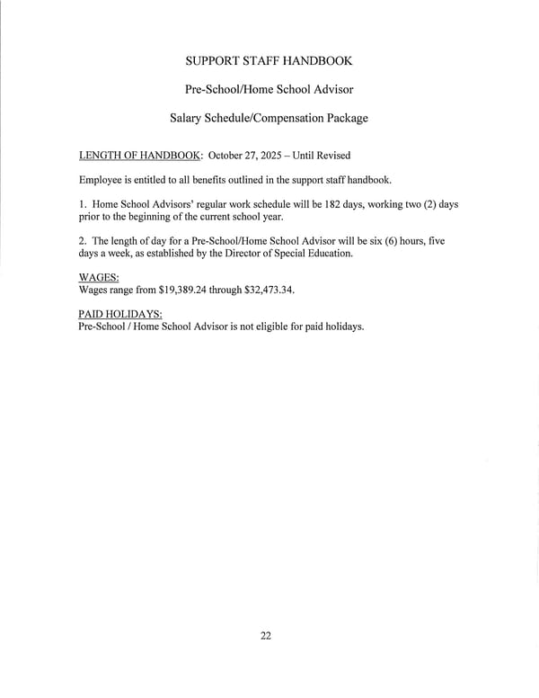 Support Staff Handbook - Page 22