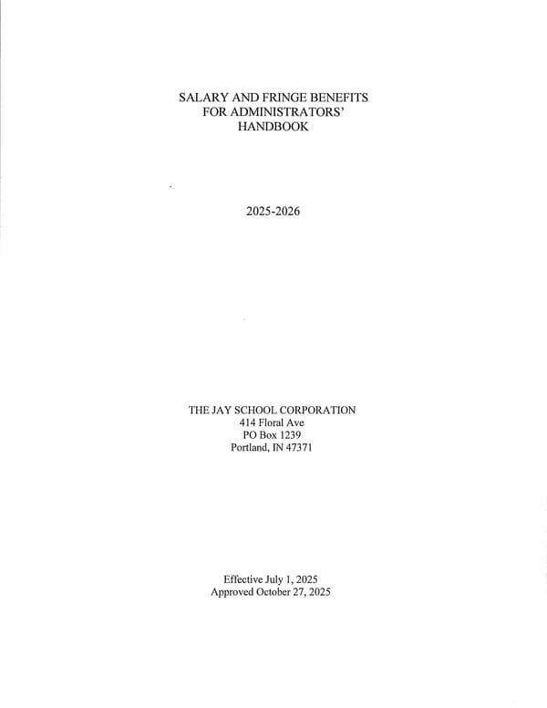 Administrators' Handbook 2025-2026 - Page 1