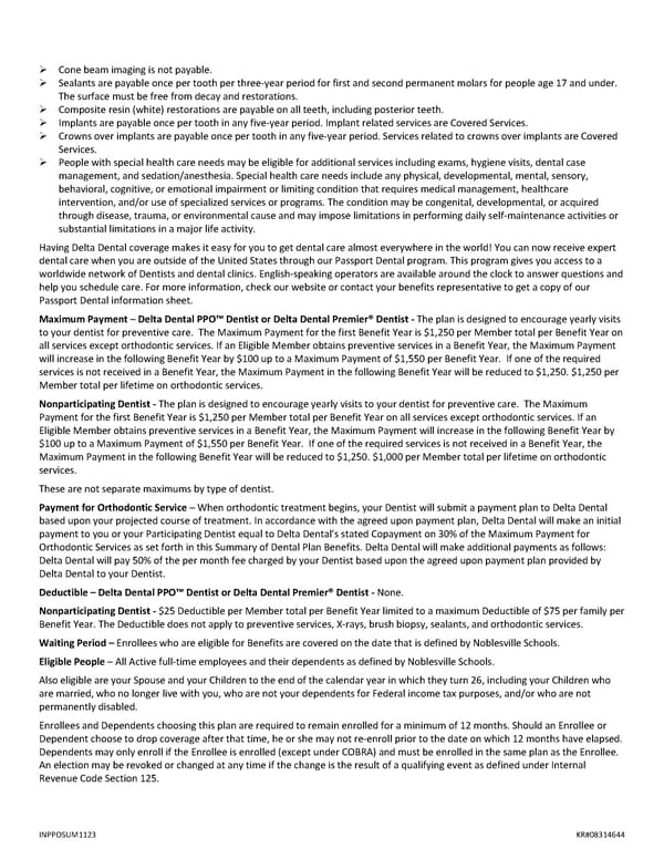 [Dental] Delta Dental Plan Summary - Page 2