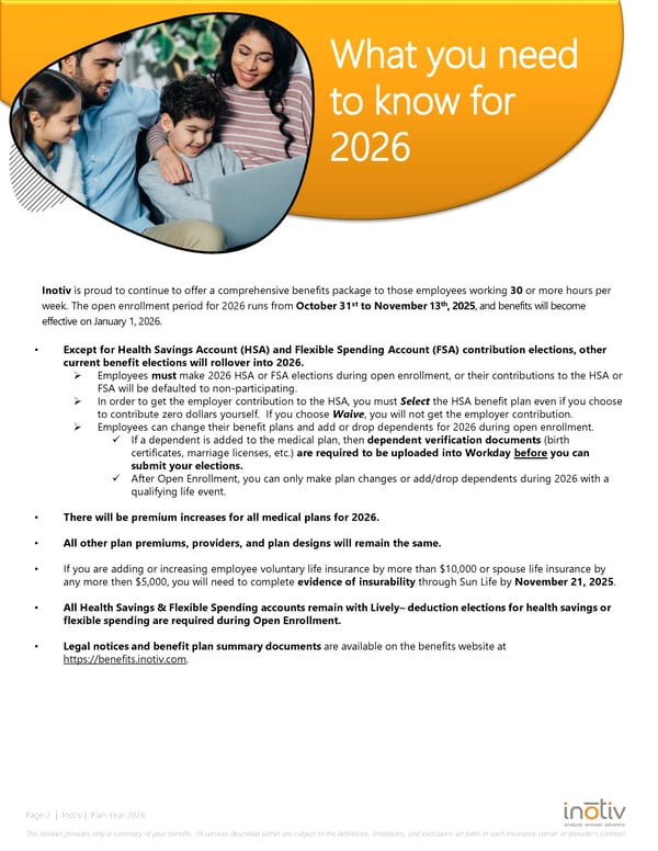 2026  Open Enrollment Employee Benefits Guide - Page 2
