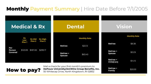 DePauw University 2026 Post 65 Retiree Benefits Package - Page 2