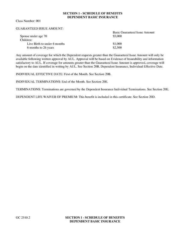 Certificate of Insurance: Class 1 - Page 7
