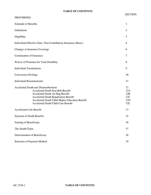 Certificate of Insurance: Class 2 - Page 2