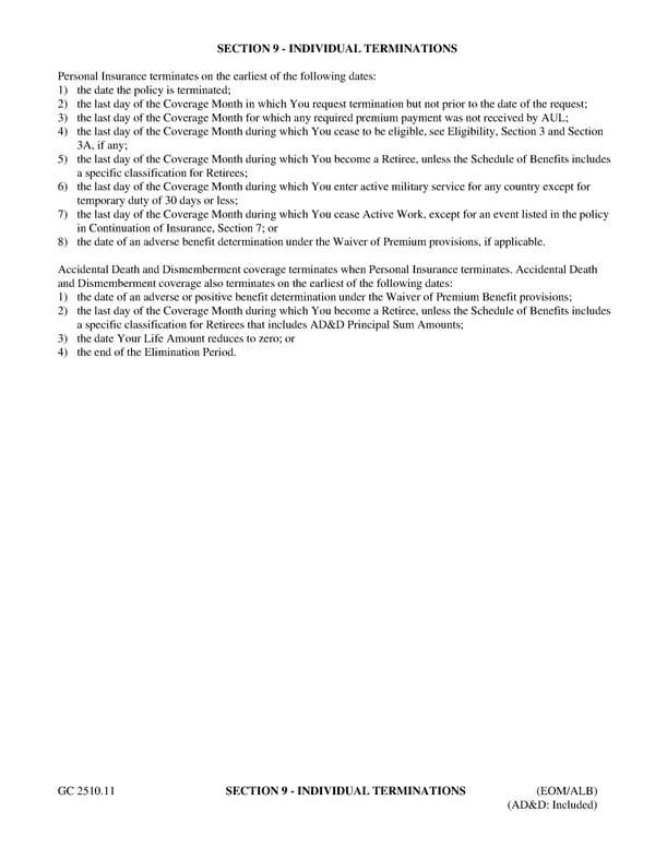 Certificate of Insurance: Class 2 - Page 19