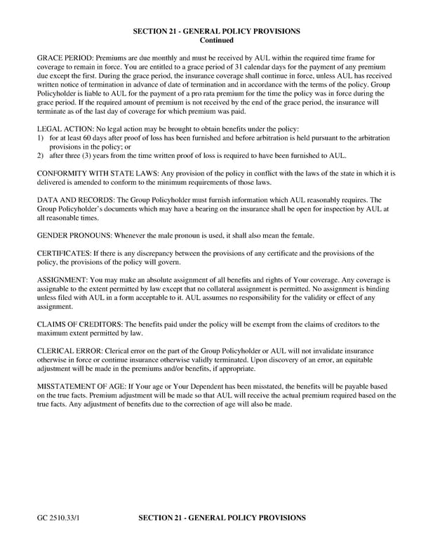 Certificate of Insurance: Class 5 - Page 20