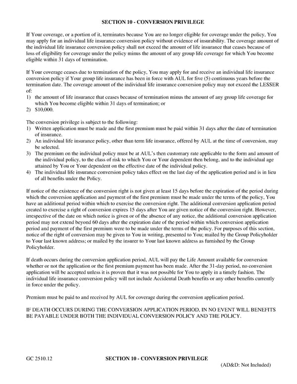 Certificate of Insurance: Class 6 - Page 14